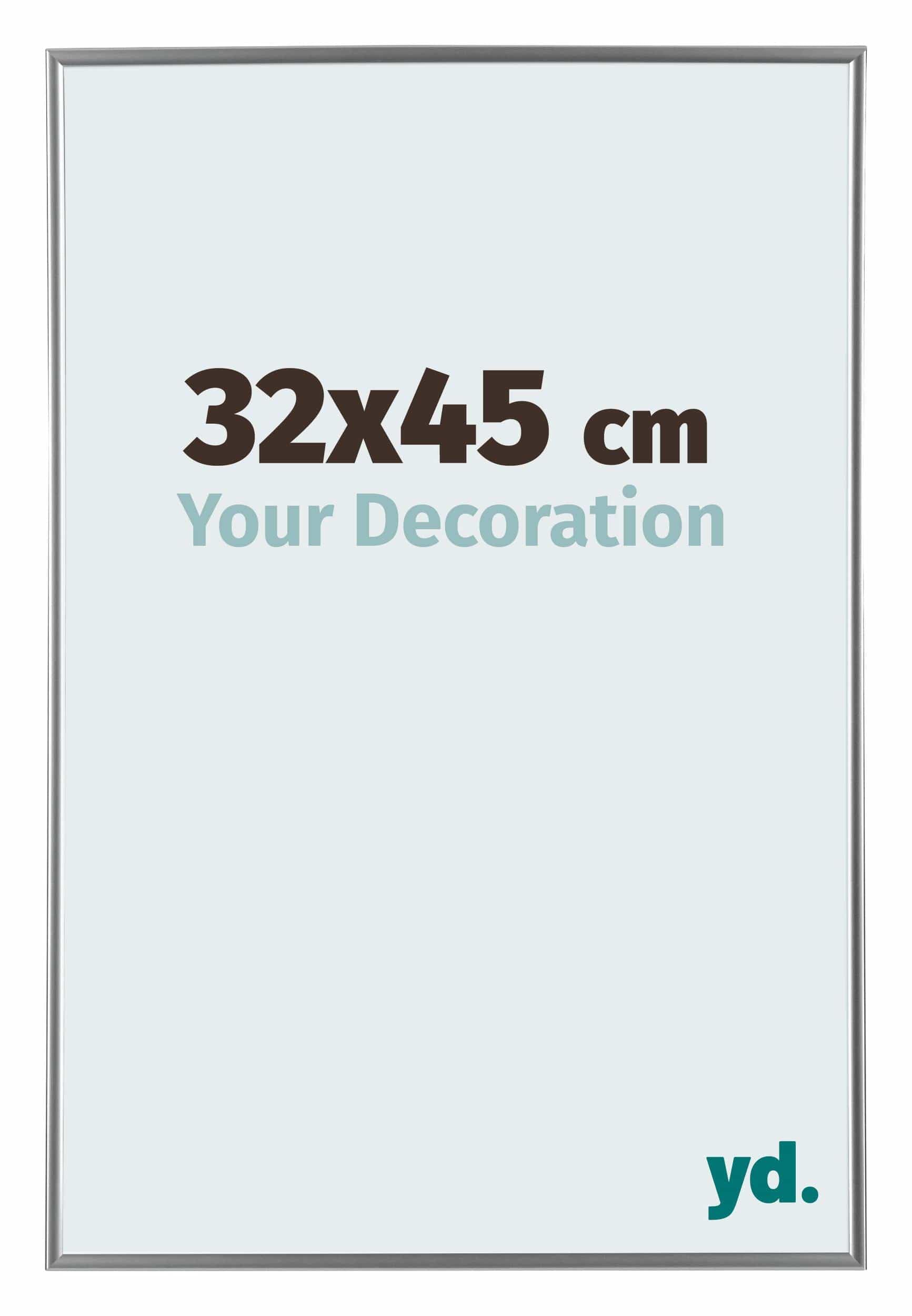 Your Decoration - Picture Frame 32x45 cm - Silver High Gloss - Decorative Wall Frame in Plastic with Antireflection - Frame 32x45 - Evry — image 1