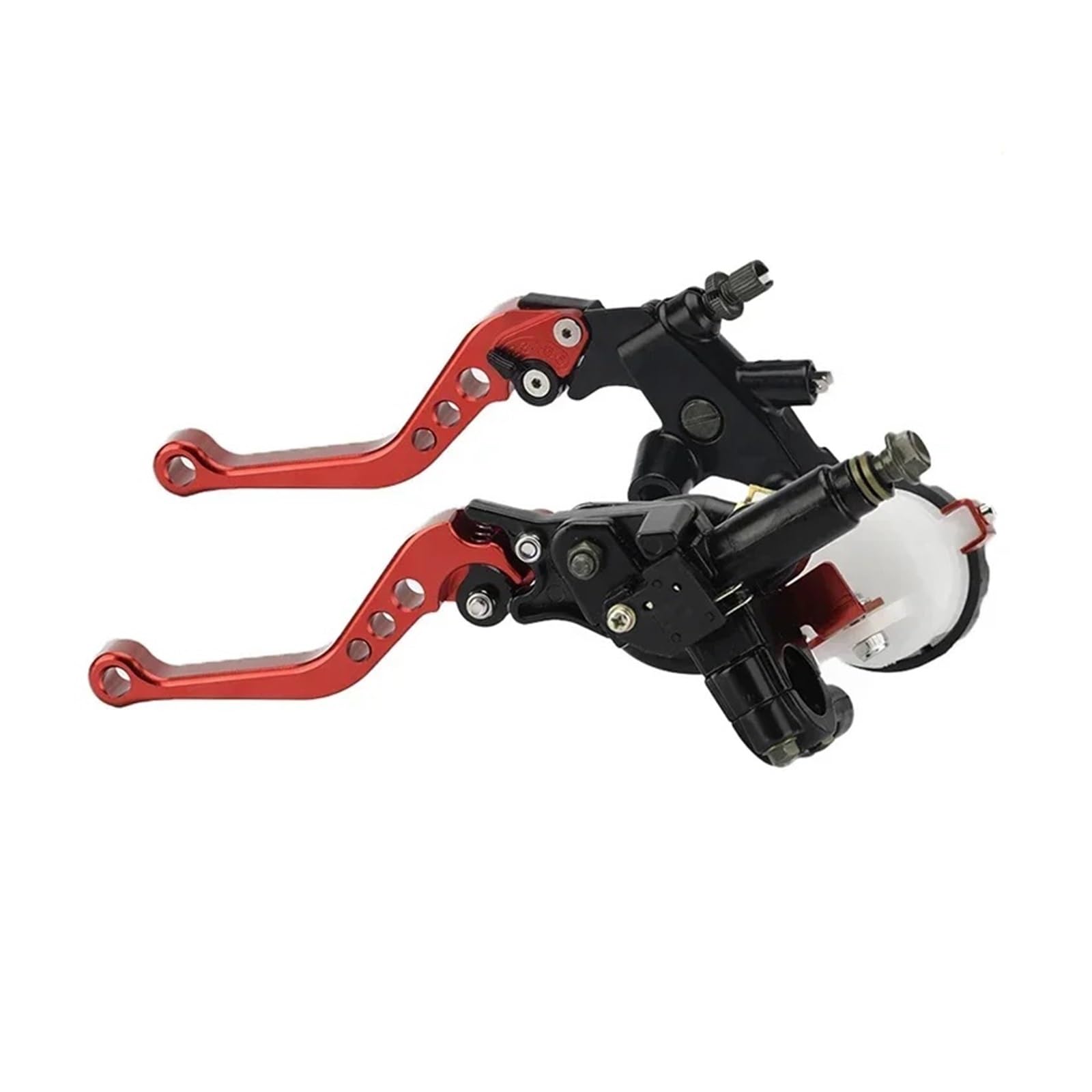 Leva frizione freno moto Leva della pompa freno frizione idraulica universale da 7/8" 22 mm in alluminio CNC per cilindro principale per moto(Nero)