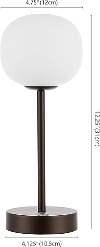 Vista 3 de JONATHAN Y JYL7108B Natalia - Lámpara de mesa LED integrada recargable de hierro bohemio de 12.25 pulgadas para dormitorio, sala de estar, oficina