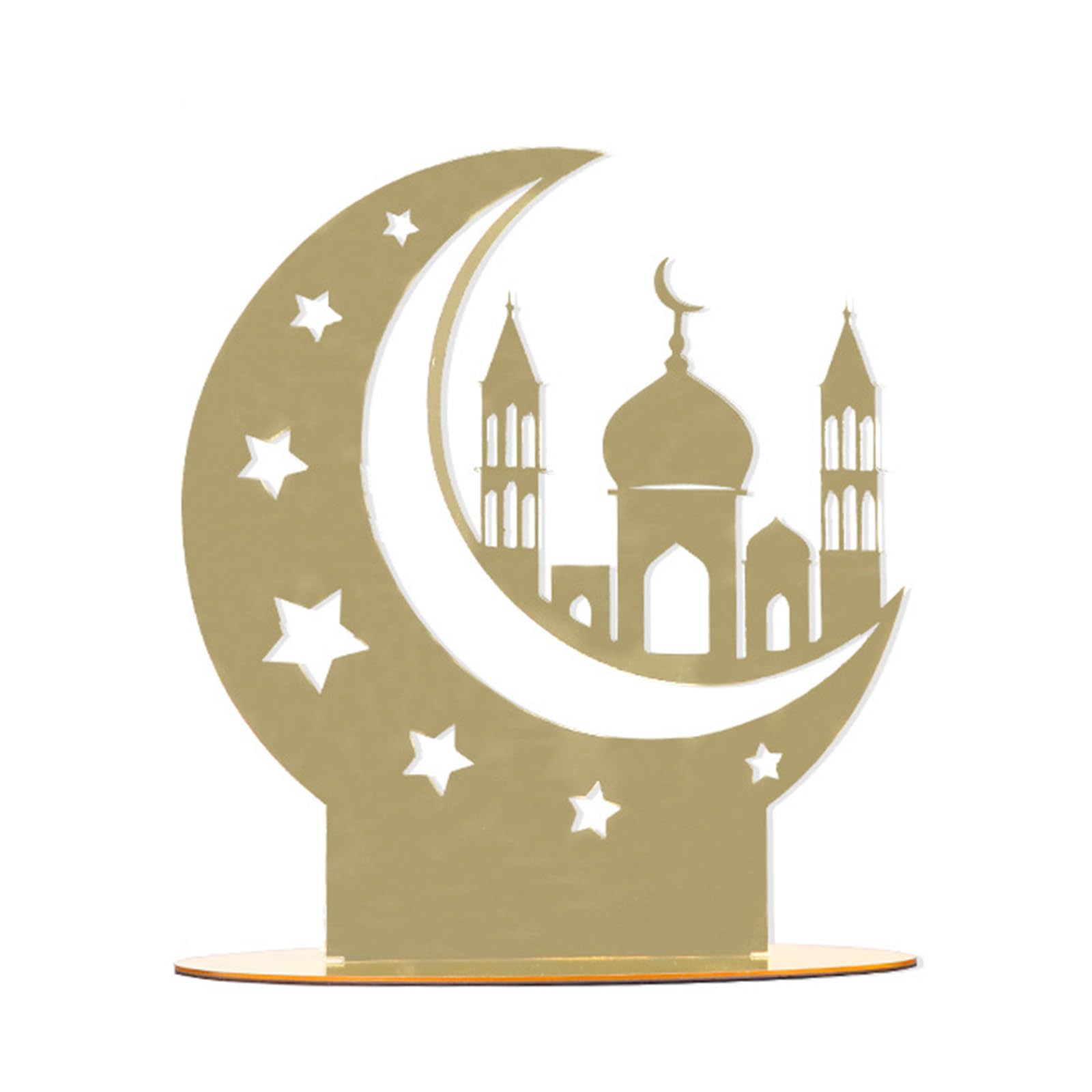Tsophreniq Shape Acrylics Ornament Desk Decoration Eid Festival for Eid Celebration Supply Party Holiday