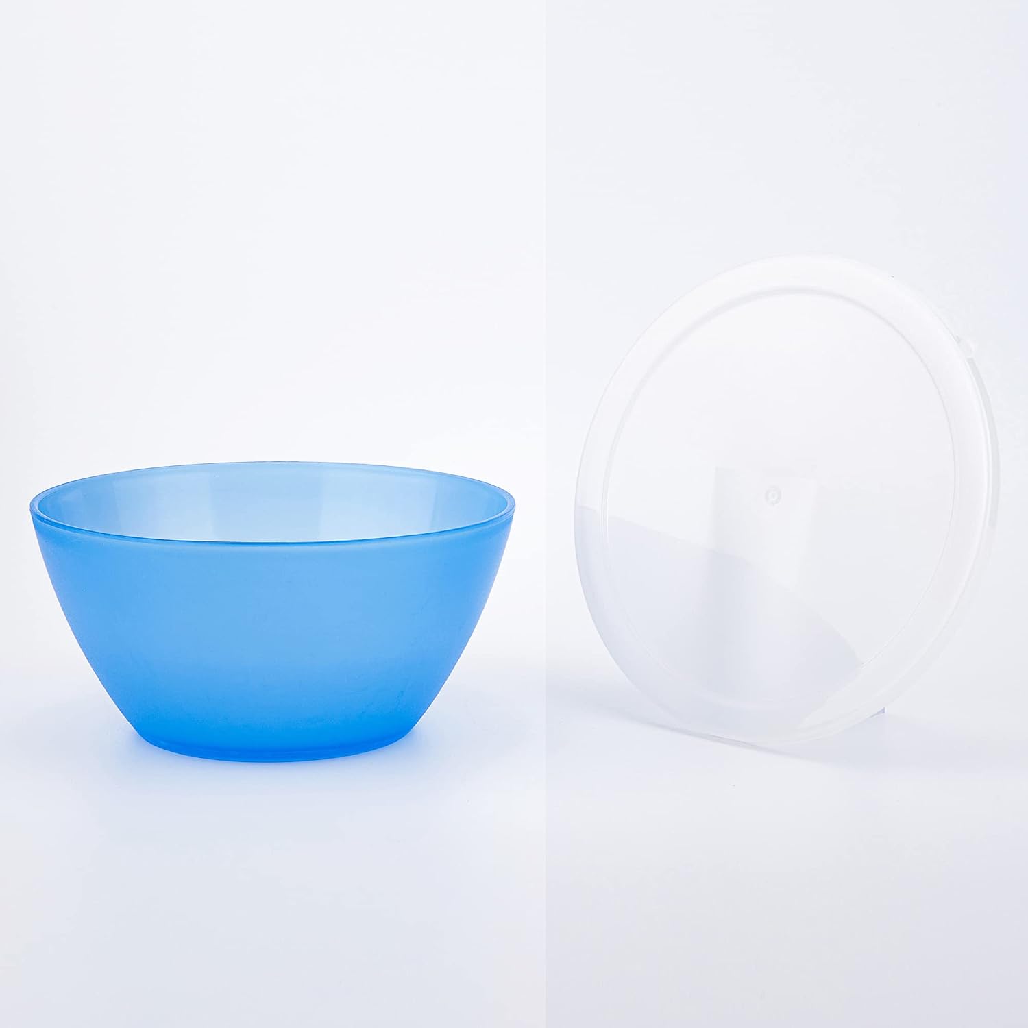 KX-WARE 28-ounce Plastic Bowls with Lids, Unbreakable and Reusable Cereal Bowls Soup Bowls Salad Bowls, Set of 6 Multicolor