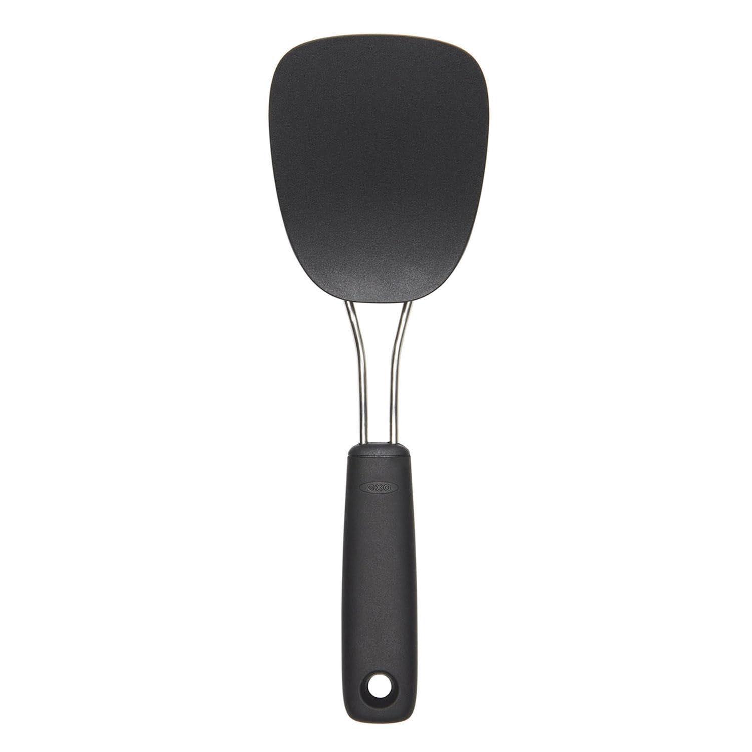 OXO オクソー フライ返し 食材の下に入り込みやすい 適度な柔軟性 ナイロンソフト ターナー ブラック 食洗器 対応商品画像