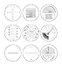 Fowler 52-664-009-0, 10x Pocket Optical Comparator Set with 9 Recticles