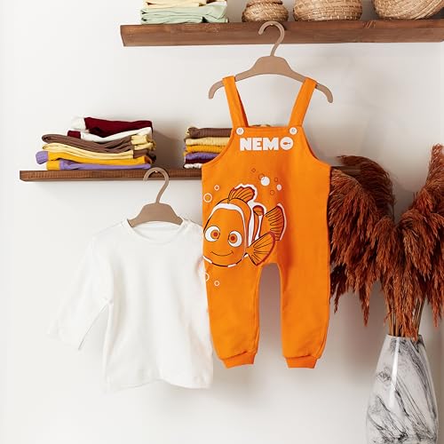 Finding Nemo Cotton Baby Overall /Romper With Long Sleeve Tshirt For Newborns & Infants – 2 PIECES - Unisex3