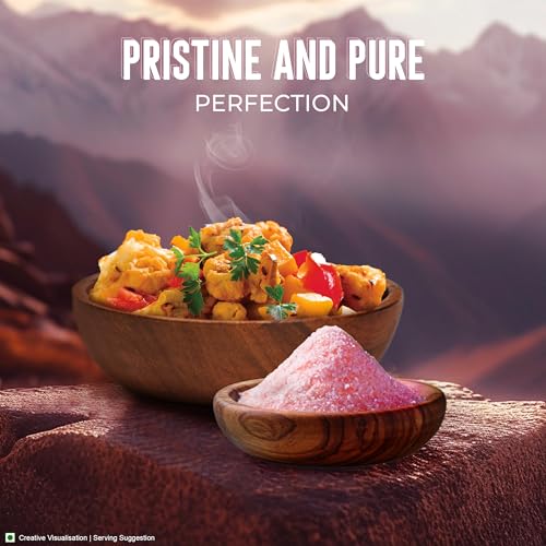 Image of Aashirvaad Himalayan Pink Salt, 100% Natural Rock Salt Sourced from the Himalayan Ranges, Pure Sendha Namak with Minerals for Everyday Use, 1 Kg (Pack of 2)