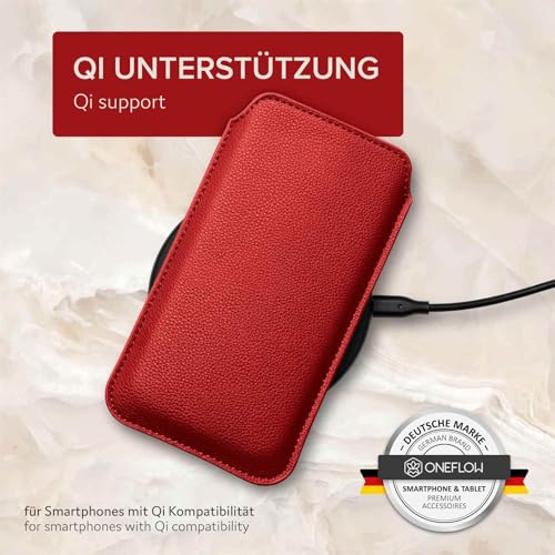 Poco F7 Ultra housse cuir synthétique premium ONEFLOW Liberty rouge - 6