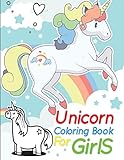 Unicorn Coloring Book for Girls: unicorn coloring book for kids & toddlers - activity books for preschooler
