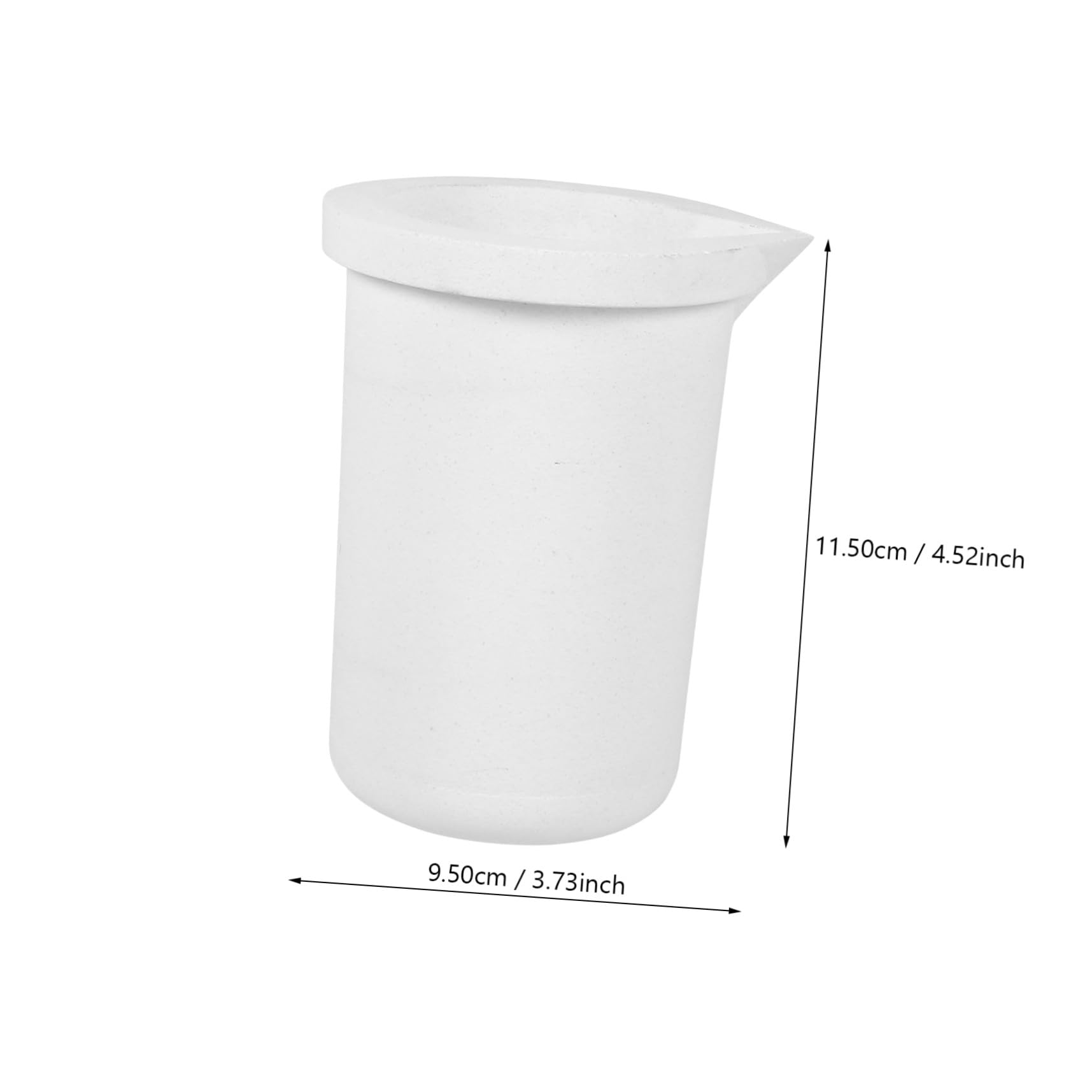 Alipis Crogiolo di Fusione in Quarzo da 2 kg Crogiolo in Ceramica ad Alta Purezza Resistente a Temperature Elevate e Corrosione Strumento per Fusione Metalli Preziosi e Leghe per