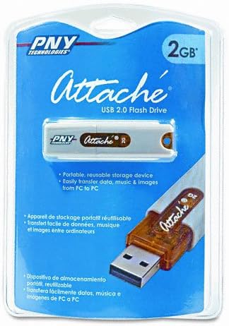 PNY Optima Pro Attache 2 GB USB 2.0 Flash Drive P-FD2GBATT2-FS