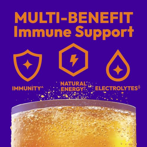 Emergen-C Citrus-Ginger Fizzy Drink Mix, Turmeric and Ginger, Immune Support, Natural Flavors with High Potency Vitamin C, 18 Count