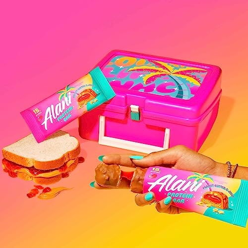 Alani Nu Protein Bars PEANUT BUTTER & JELLY | High Protein Gluten-Free Bars | 16g Protein | Low-Sugar (11G) Low-Carb Healthy Snacks | 12 Individually Wrapped Bars - image 6
