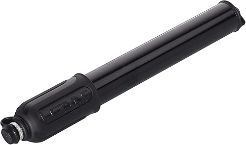 Miniatura 4 de LEZYNE Bomba manual de bicicleta HV, alto volumen 90 PSI, compatible con Presta y Schrader, bomba compacta para bicicleta Brillo negro,Negro