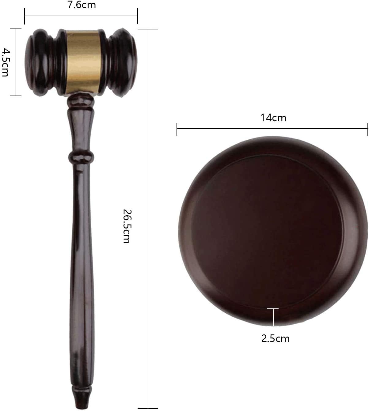 Eidoct Wood Gavel and Sound Block Set - Image 2