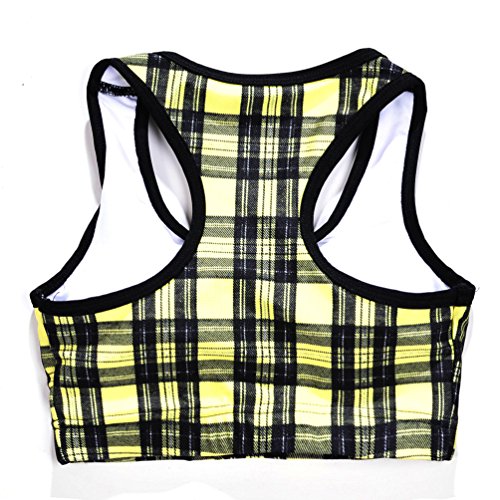 Image of Sister Amy Women's Aerobics Gym Dance Yoga Vest Printed Sports Bra Top Vest