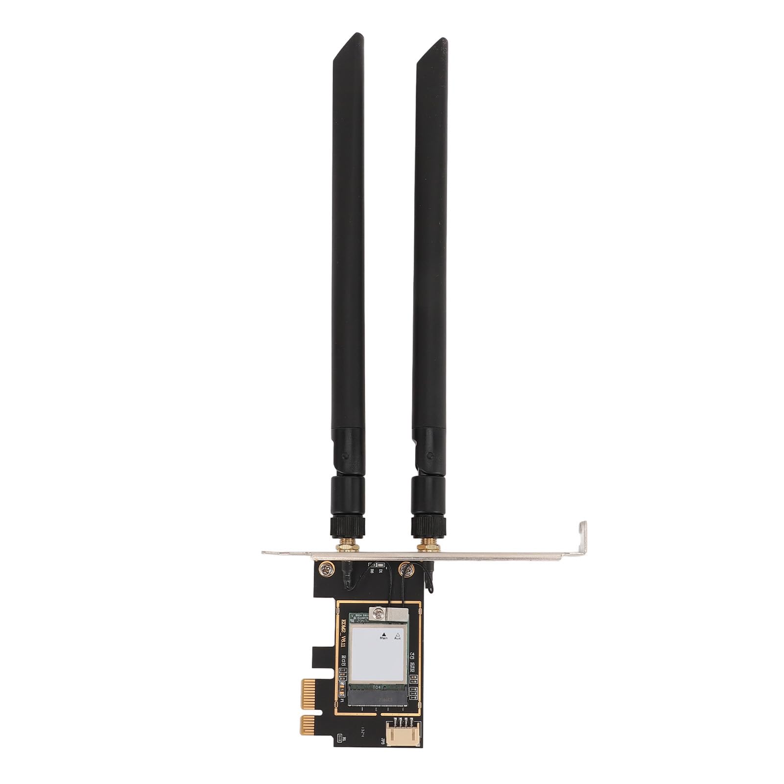 Fockety Scheda di Rete Wireless, Chip MT7925 con Interfaccia PCIEx1 velocità 5400Mbps, Adattatore Bluetooth 5.3 con Doppia Antenna per Laptop Desktop da Ufficio