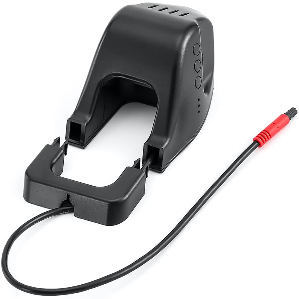 Retoo Czarna kamera samochodowa 1080p z czujnikiem G i polem widzenia 170°, USB, 1920 x 1080 30 FPS, Full HD z obsługą kart SD, wykrywanie ruchu, z przodu lub z tyłu, kompatybilna z systemem Android