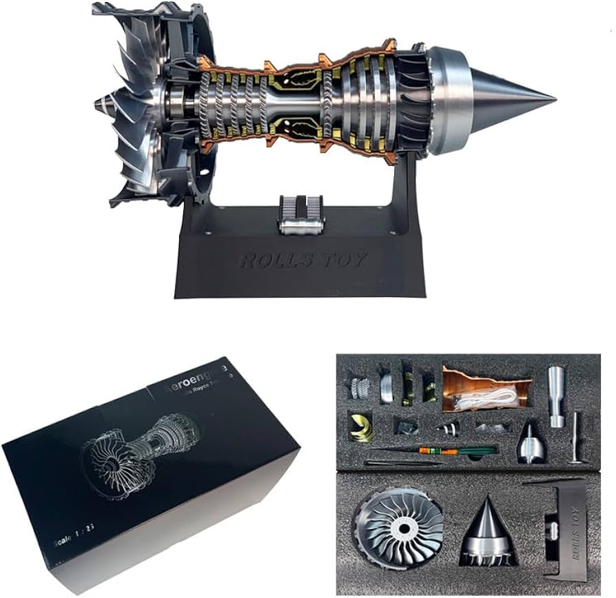 ターボファンエンジン 飛行機 モデル 模型 Amazon | 航空機エンジンシミュレーション電気モデル、実行するミニ