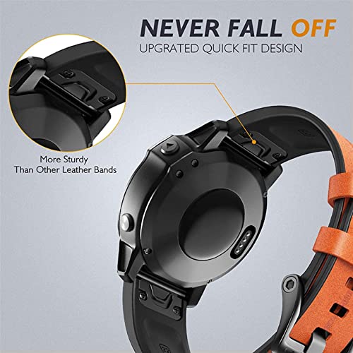 Bracelet montre 22mm Garmin Fenix 7 silicone agate interchangeable - 4