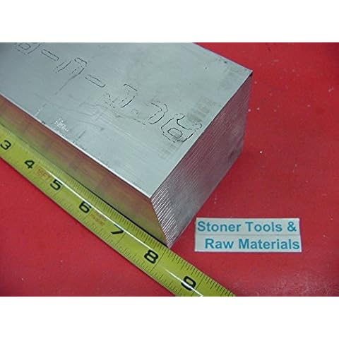 3" X 3" ALUMINUM 6061 SQUARE SOLID BAR 8" long +.07"/-0 T6511 Flat Mill Stock 3.00" Extruded SQ Bar Cover