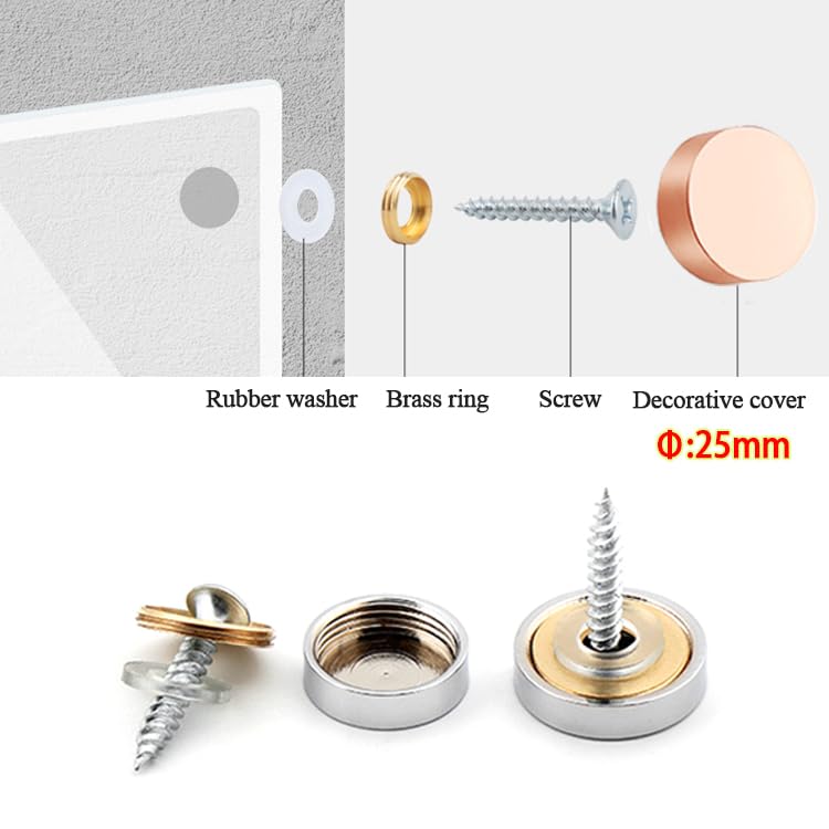 Wopanxye 8pcs Mirror Screws - Image 4