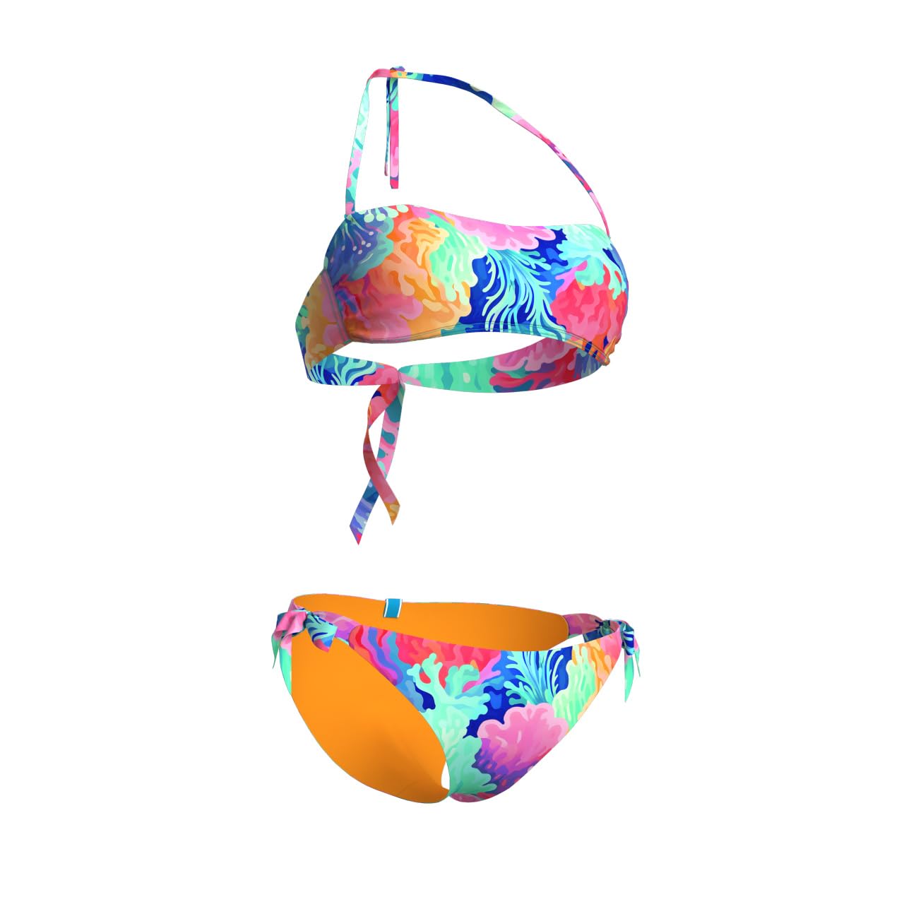 ARENA Women's Water Prints Bikini Bandeau Bañador de Dos Piezas Mujer