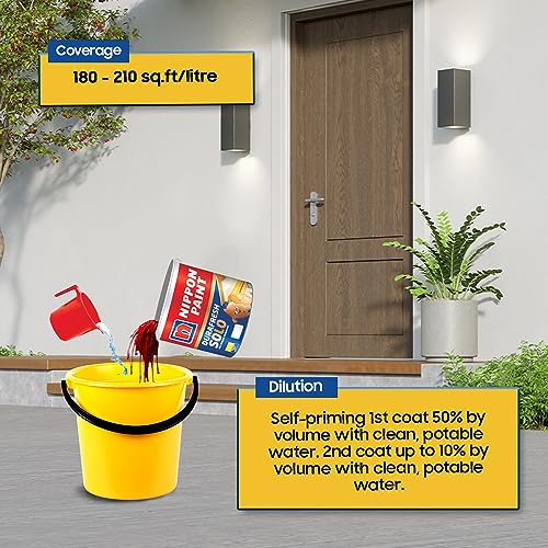 Image of Nippon Paint Durafresh Solo Exterior Emulsion Paint (Alcove Ivory, 10 L)