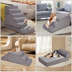 Dog-Stairs-30-inches-High-for-Tall-Bed-Dog-Stairs-for-High-Beds-6-Tier-Pet-Stairs-for-High-Beds-Non-Slip-Dog-Ramps-Large-Dogs-Pet-StairsSteps-for-Small-DogsSenior-DogsCats-Injured - Cucciolini Doodles   Dog-Stairs-30-inches-High-for-Tall-Bed-Dog-Stairs-for-High-Beds-6-Tier-Pet-Stairs-for-High-Beds-Non-Slip-Dog-Ramps-Large-Dogs-Pet-StairsSteps-for-Small-DogsSenior-DogsCats-Injured