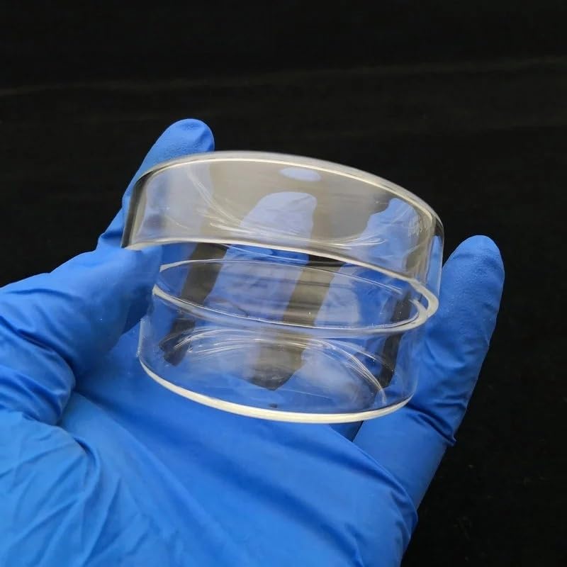 Laboratory Borosilicate Glass Petri Dishes - Sterile 35mm to 200mm Cell Culture Dishes for Lab Use(60mm 10pcs)