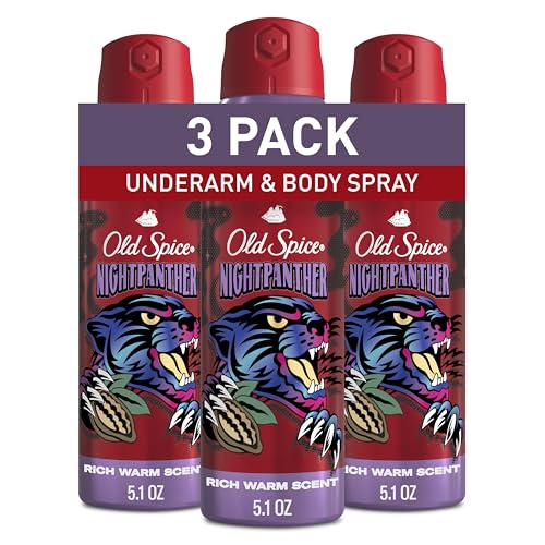 Old Spice Aluminum Free Body Spray for Men, 24/7 Odor Protection, 24/7 Lasting Fragnance &