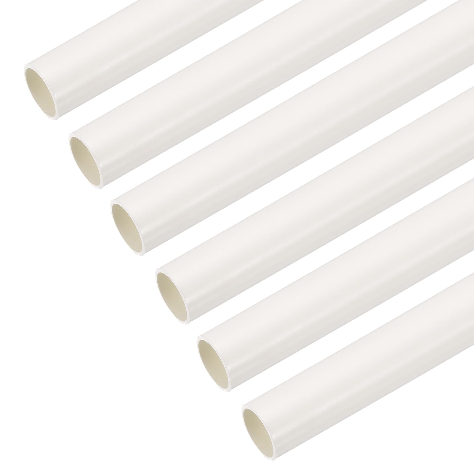 Tubo de conducto de PVC de 16 mm para proteger cables contra roces, 6 tubos de 1 m