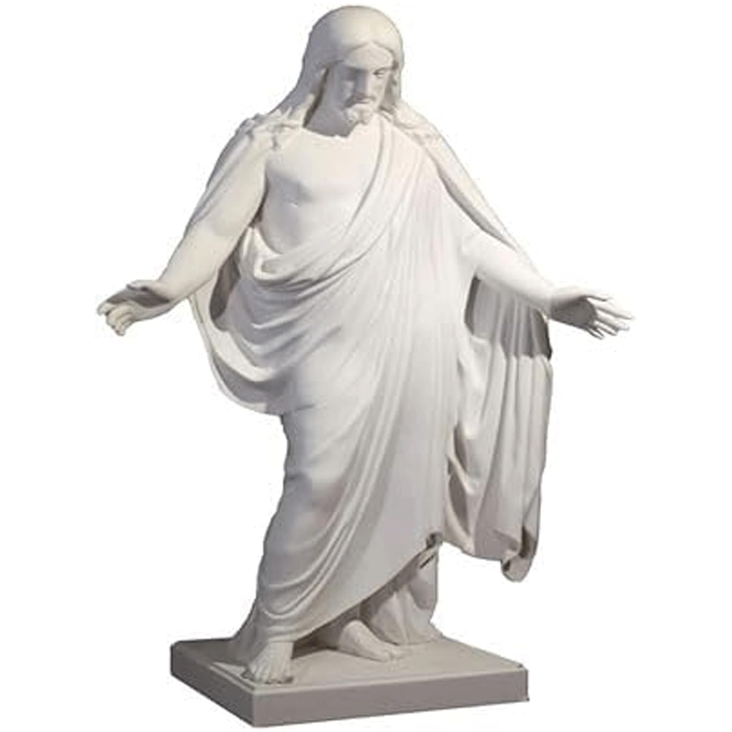 One Moment In Time S36 LDS CTR Statue 3" Christus White Cultured Marble Handmade