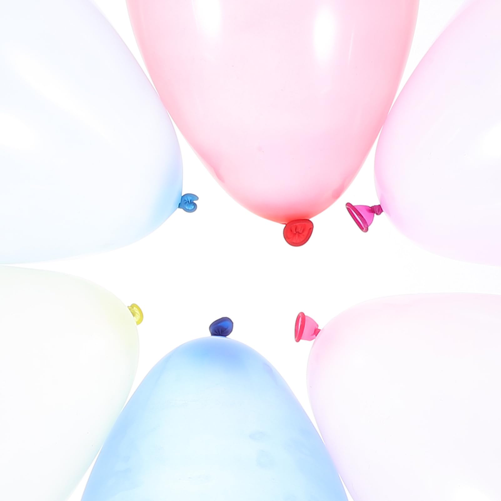 JECOMPRIS 500pcs Colorful Small Latex Water Balloons Fun Shooting Practice Party for High Elasticity Water Balloons for Birthday Outdoor Games