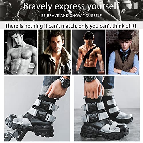 TDHLW Stivali da moto da moto per uomo che guidano...