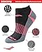 Saucony Women's RunDry Performance Selective Cushion Socks, Available in S-L (6, 12 Pairs ), Black Assorted (6 Pairs), Medium