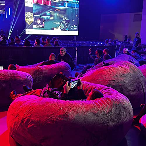 Bean Bag Chairs Cover For Adults6Ft Giant Bean Bag Chair For Adults, Big Bean Bag Cover Comfy Large Bean Bag Bed (No Filler, Cover Only) Fluffy Lazy Sofa #TOP1
