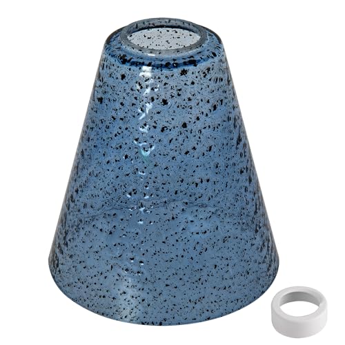 Image of Viinew Blue Seeded Glass Pendant Lamp Shade Mini Glass Light Cover