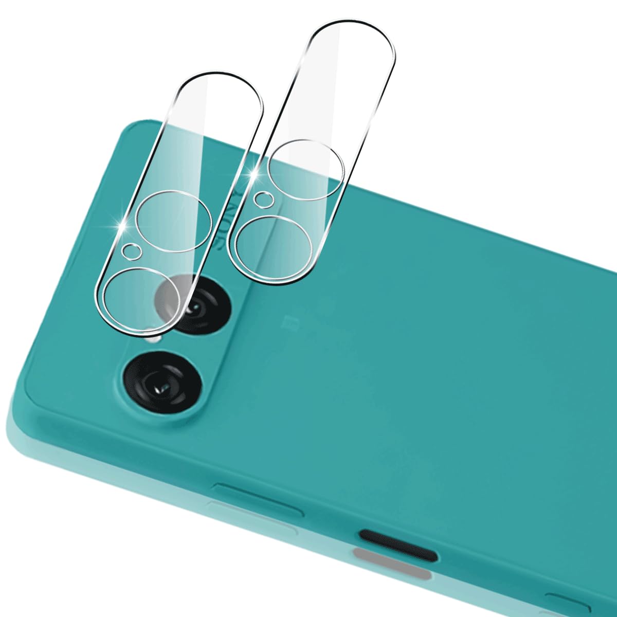対応 Xperia 10 VII カメラフィルム 用 エクスペリア10 vii レンズフィルム 日本製 旭硝子 9H硬度 全面保護 用 SO-52F SOG16 カメラカバー 耐衝撃 高透過率 撥水撥油 指紋防止 飛散防止 自動吸着 気泡ゼロ 貼り付け簡単 【2枚入り】