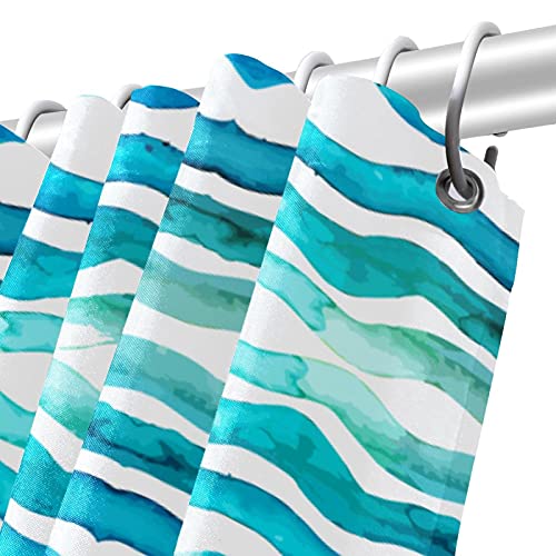 Rideaux de douche ondulés sans odeur chimique pour sol toujours sec - 6