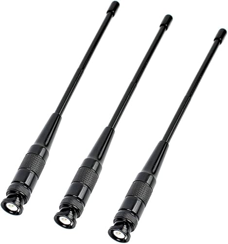 Antena BNC HYS-701N Dual Band VHFUHF 2M 70CM Antena para ICOM IC-A14 IC-V8 Vertex HX300 HX320 Kenwood TK100 TK200 Radio de mano (3PCS)