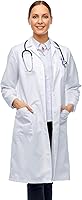 Vista 1 de Professional Lab Coat for Women & Men, White Unisex Labcoat, Cotton Poly Medical Doctor Nurse Med Laboratory Coat