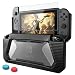 Nintendo Switch Case with Screen Protector,AISITIN TPU Protective Heavy Duty Cover Case for Nintendo Switch with Shock-Absorption and Anti-Scratch (Black)