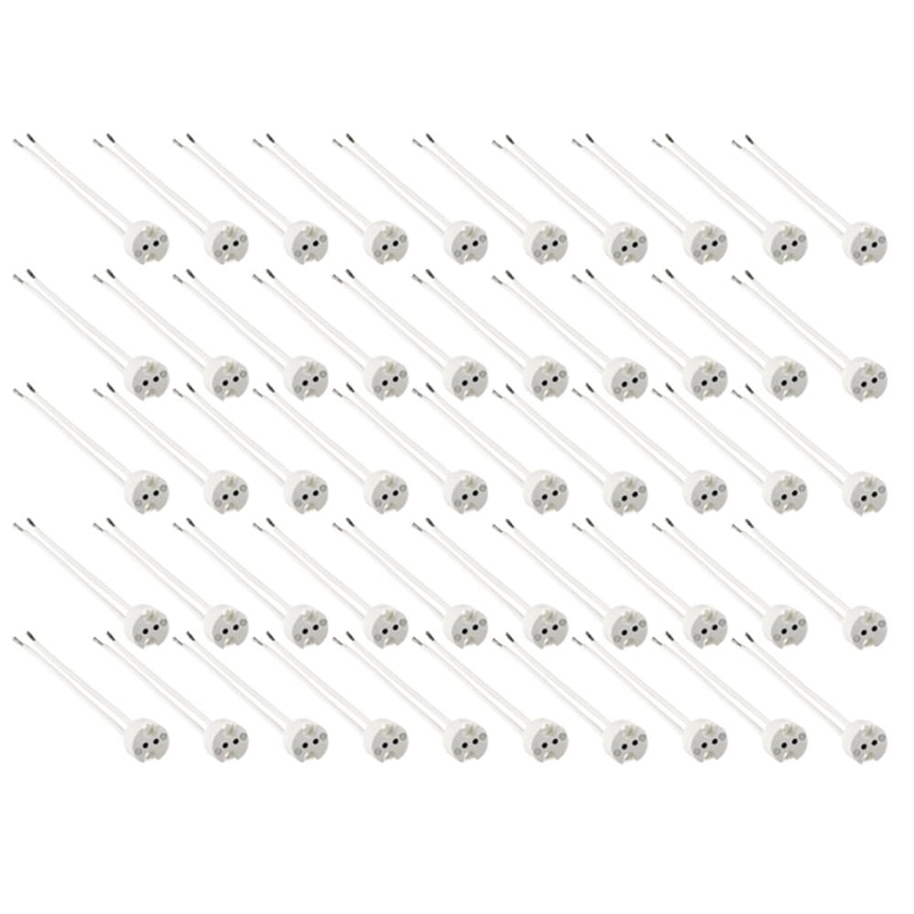 NCC-Licht 50x GU5,3/G4/G6,35 Fassung Keramik LED Halogen mit Kabel