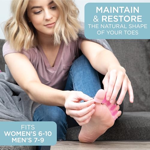 mind bodhi toe separatorstoe spacers - for men and women - correcting bunions and restoring toes to their original shape - regular size  blue