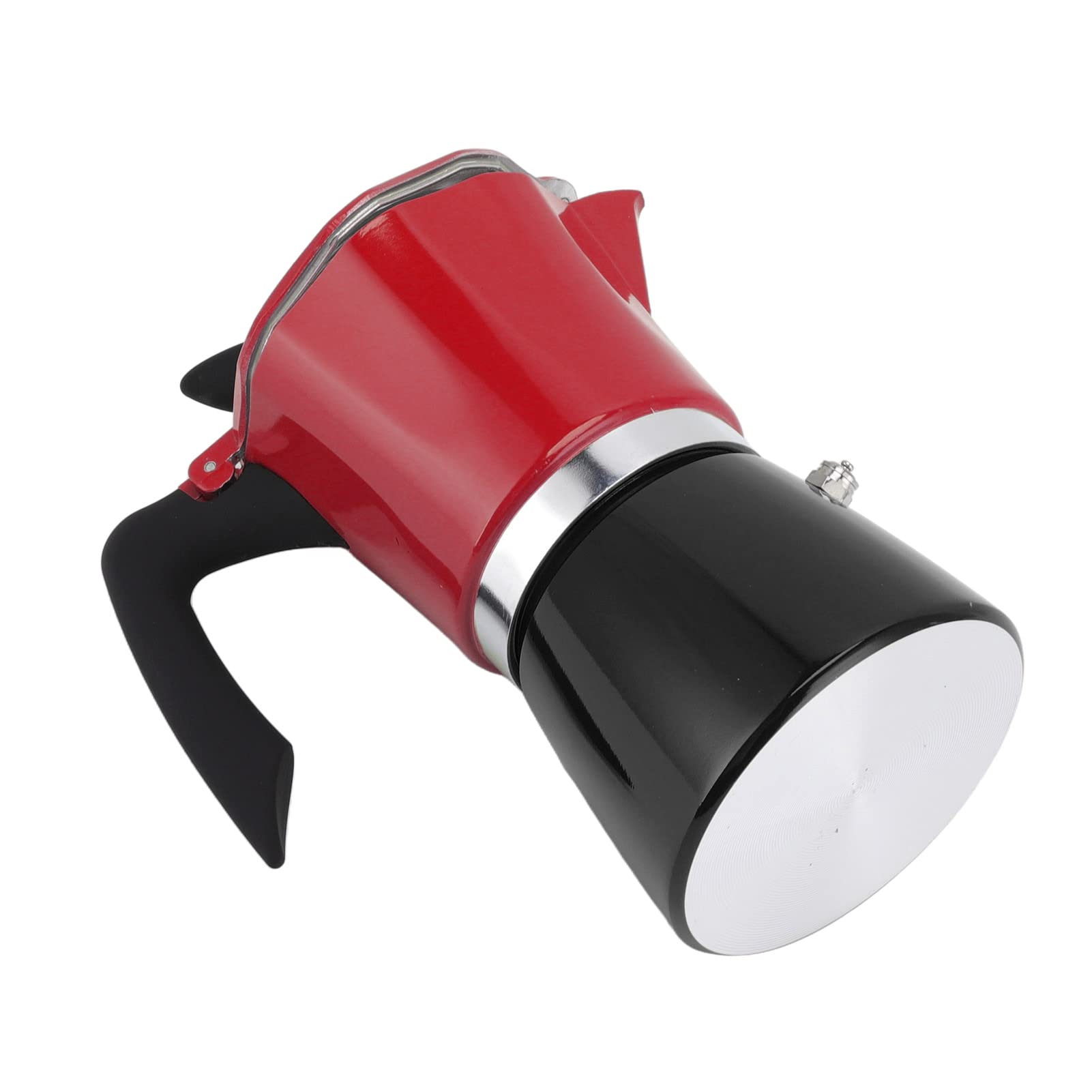 CHICIRIS Cafetera para Estufa, diseño de Bloque de Color Doble, fácil de Usar, Hermosa cafetera Moka confiable de Aluminio para Viajes