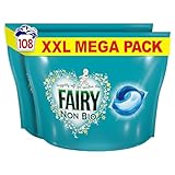 Fairy Non Bio PODS Washing Liquid Capsules, For Sensitive Skin, 108 Washes (54x2)