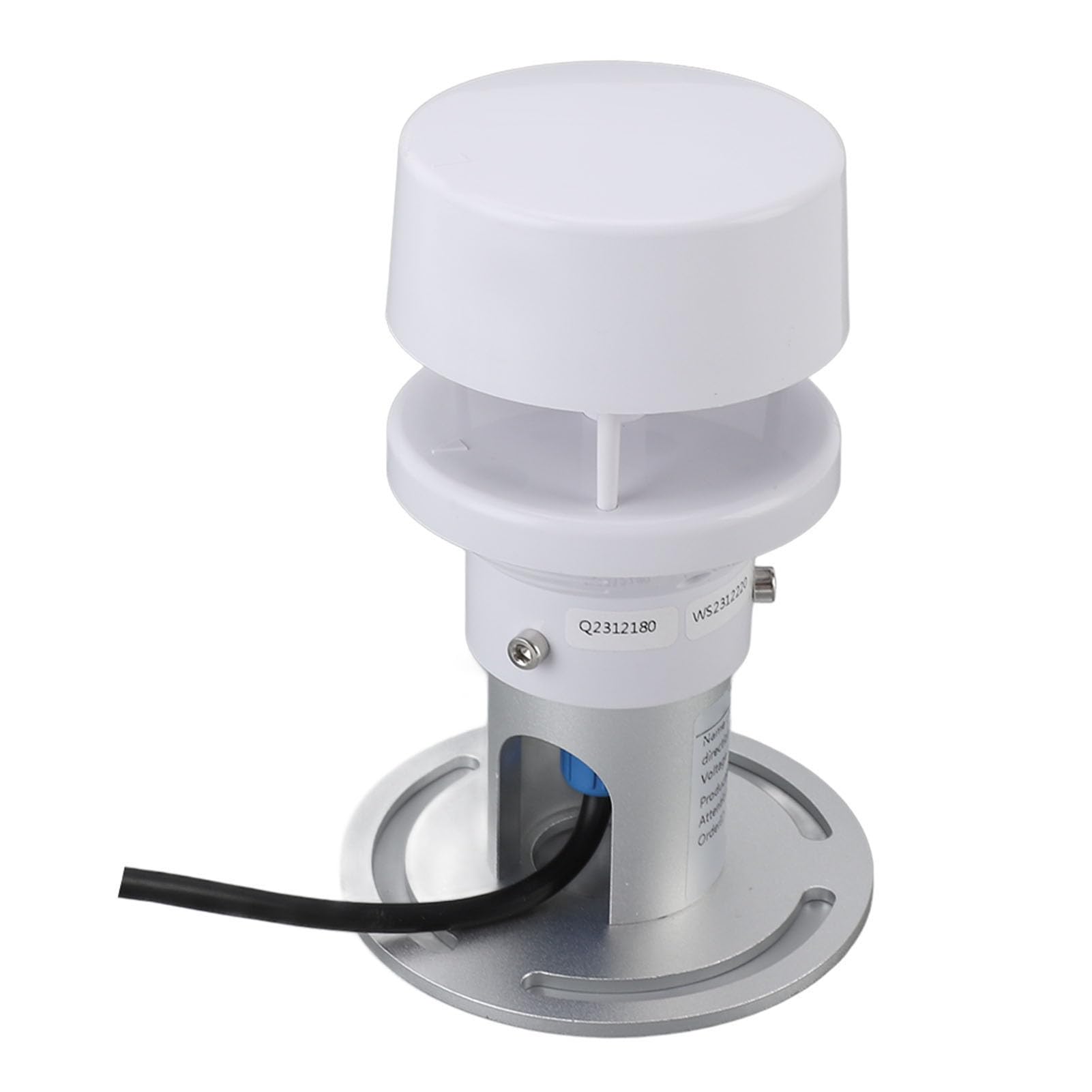 Acouto Sensor de Entorno Meteorológico, 5 en 1 RS485 para Monitoreo de Presión de Humedad, Temperatura y Velocidad del Viento para Agricultura e Industria