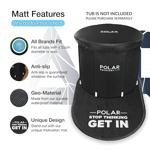 Polar Recovery Ice Bath Protective Floor Mat - Rubber Mat Underneath of ice baths