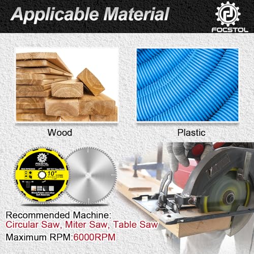 Image of FOCSTOL 10''(255mm) Wood Cutting Circular Saw Blade