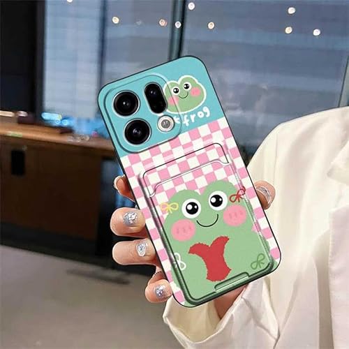 Phone Case Compatible with OPPO Find X9, Cute Durable Anti-knock Card bag Cover Waterproof TPU Card slot protective Silicone Car