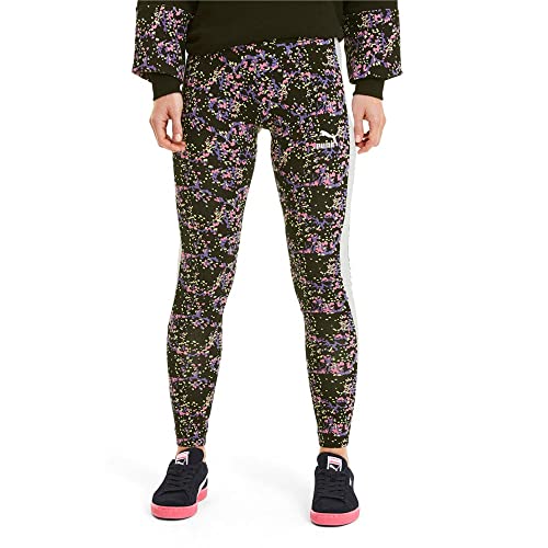 PUMA Women's Leggings, Black-Splat All Over Print, XS